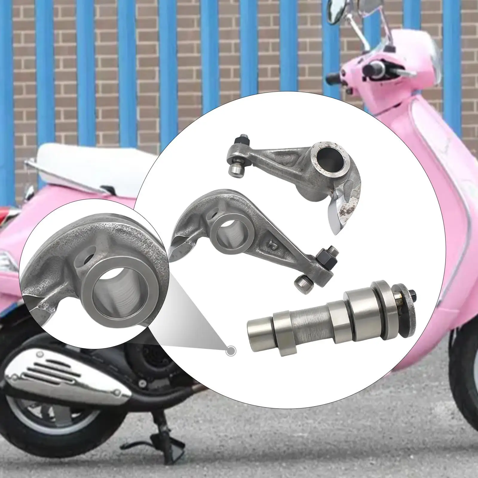 

Camshaft cam Shaft and Rocker Arm High Performance Repair Part Easily Install Premium Replacing for Vespa LX 2005-2006 125