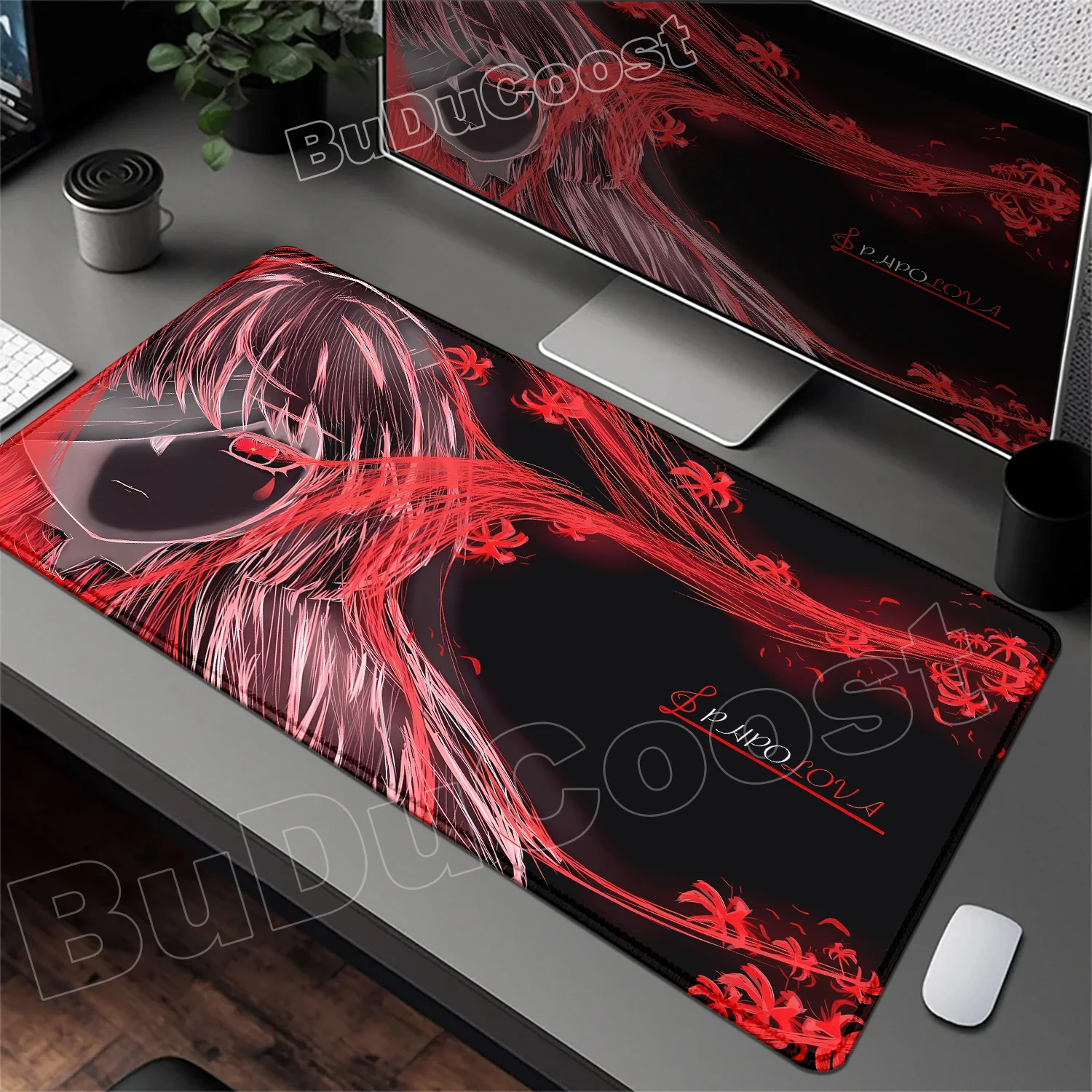 Pretty Wuthering Waves THE SHOREKEEPER Changli Chisa Phrolova Mouse Pad Anime Gaming Mouse Pad Table Pads Rubber Desktop XXL Mat