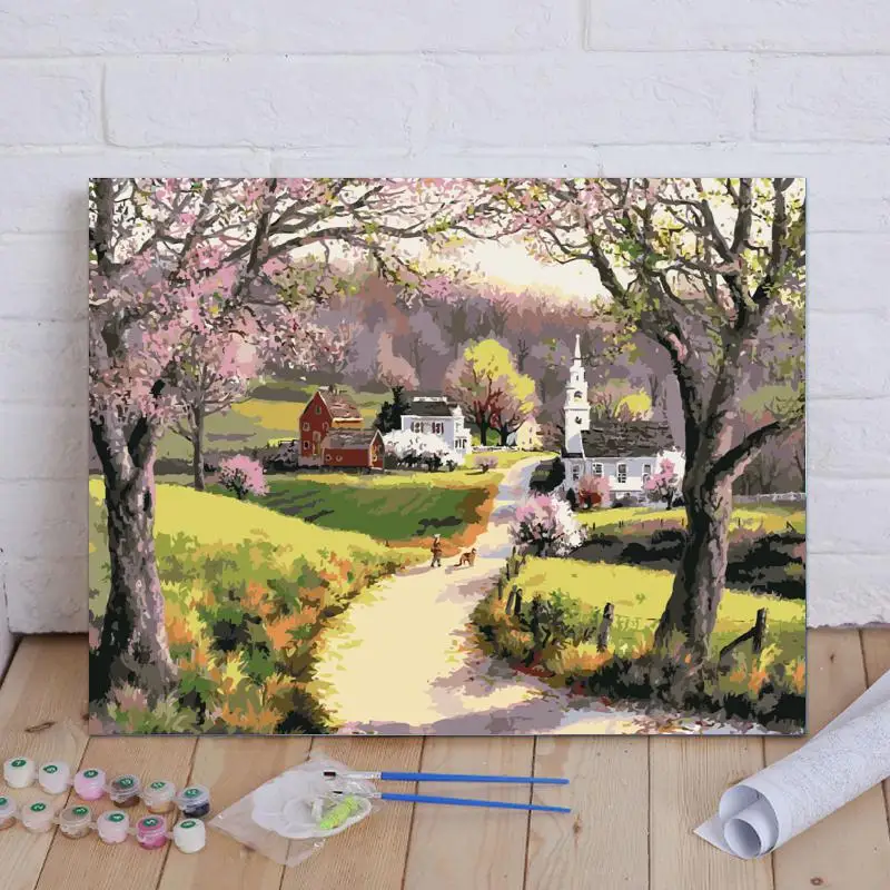 

4789512 Digital oil painting living room decorative painting sofa background wall hanging painting