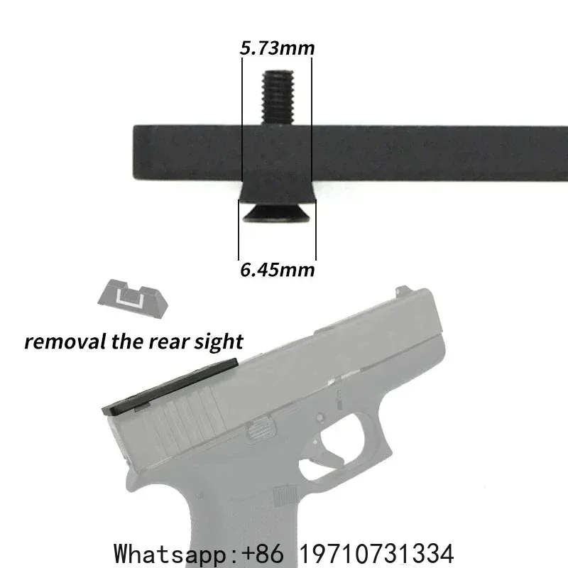 Tactical Universal Rear Sight Scope Mount Plate Base Red Dot Scopes Adapter Accessory