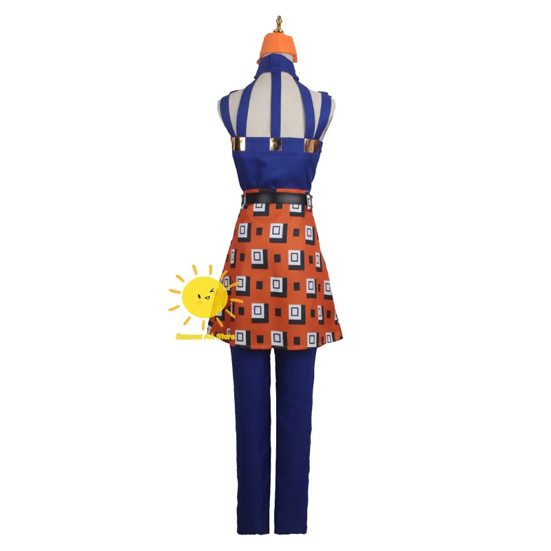 ملابس مغامرة غريبة من JoJo للرجال ، تأثيري رياح ذهبية ، بدلة أنيمي ، حفلة كرنفال هالوين كوس ، تأثيري Ghirga ، الكبار