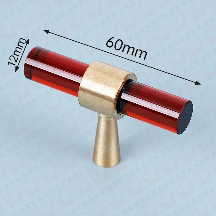 KAK 5 stücke Kristall Glas Küche Schrank Griffe Dekorative Schublade Knöpfe Reinem Kupfer Gold Tür Zieht Möbel Hardware Hardware