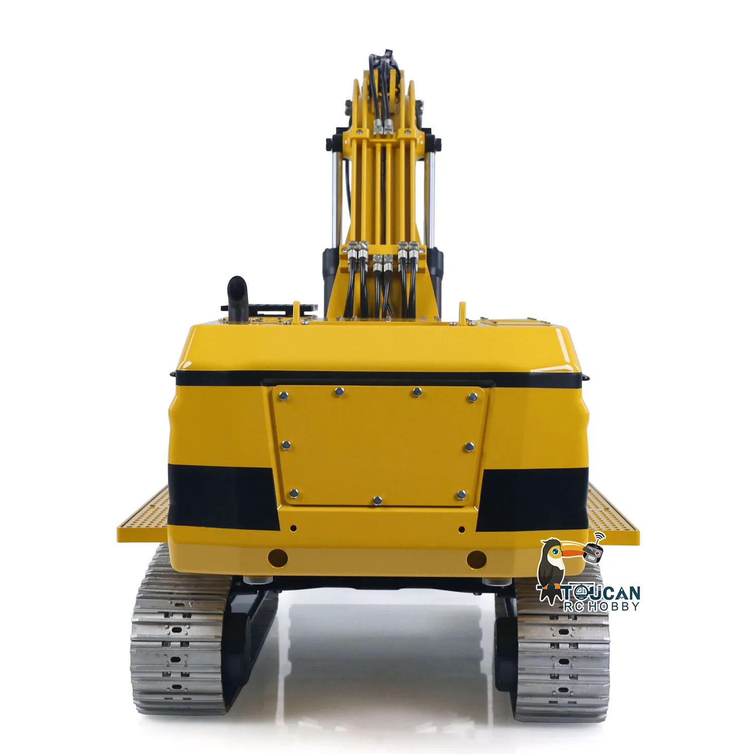 RC Bagger Metall 55KG! 1/12 ferngesteuerter hydraulischer Kettenbagger 395F 2830, bürstenloser Motor, Doppelpumpensystem, Flysky-Radio