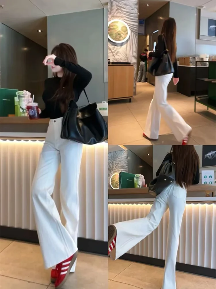 

Женские зимние джинсы с высокой талией, расклешенные, из эластичного хлопкового денима, с флисовой подкладкой, не однотонные, цвет морской соли