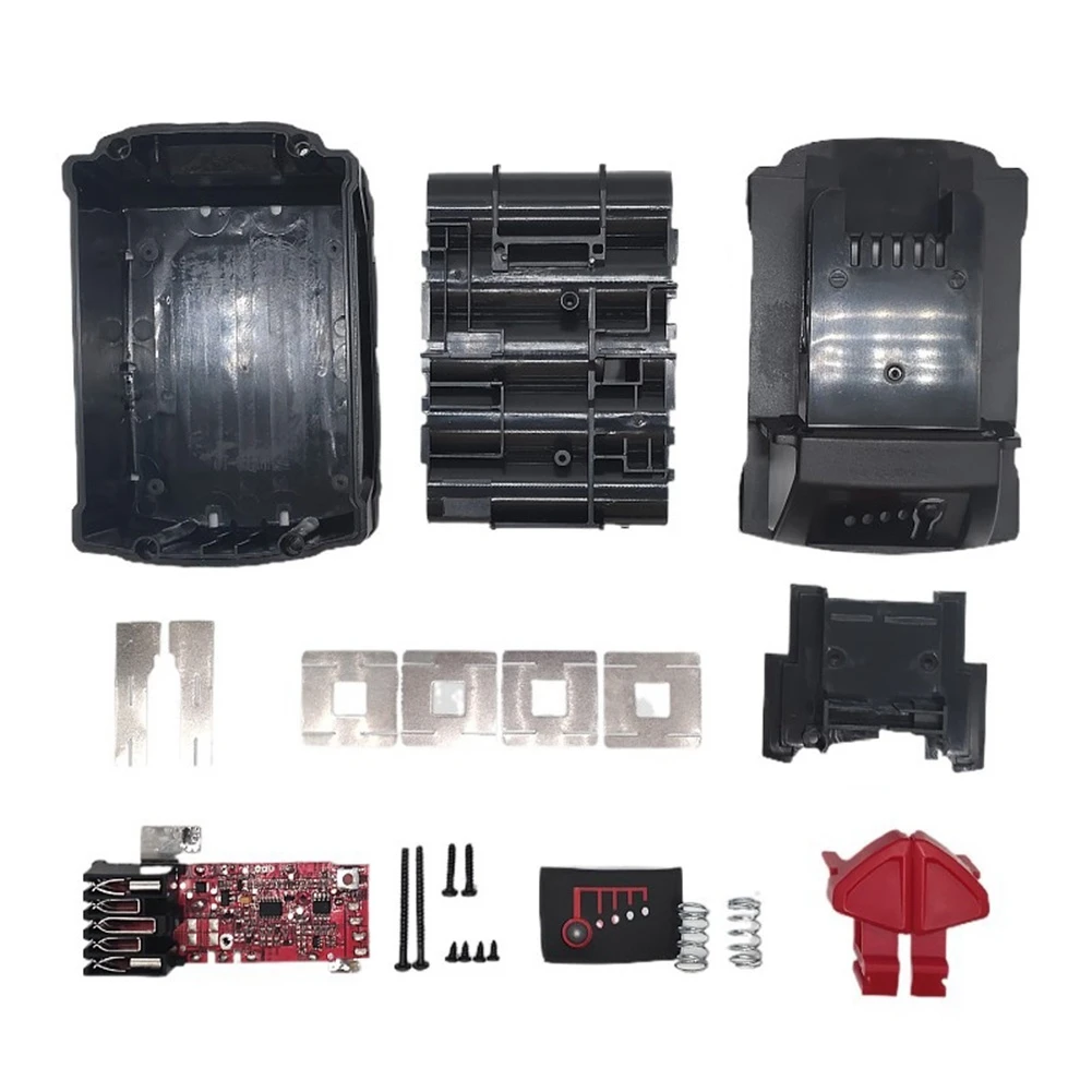 

Battery Case+PCB Charging Circuit Board for Milwaukee M18 10 Core 18V 18650 Kit Li-Ion Battery Case Protective Board Kit