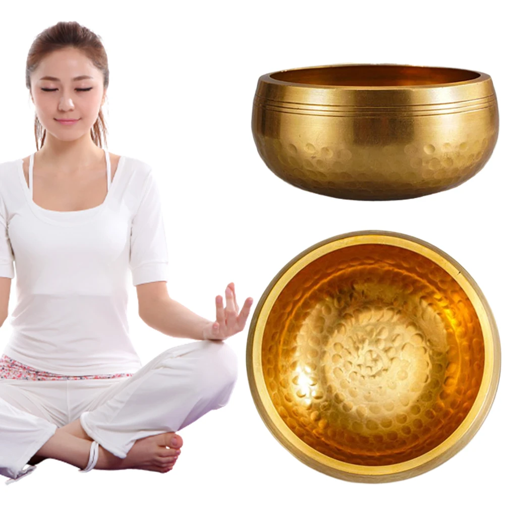 Tibetisches Klangschalen-Set, Meditations-Klangschale, Yoga-Meditationsschale für Yoga, Chakra, Heilung, Achtsamkeit, Stressabbau