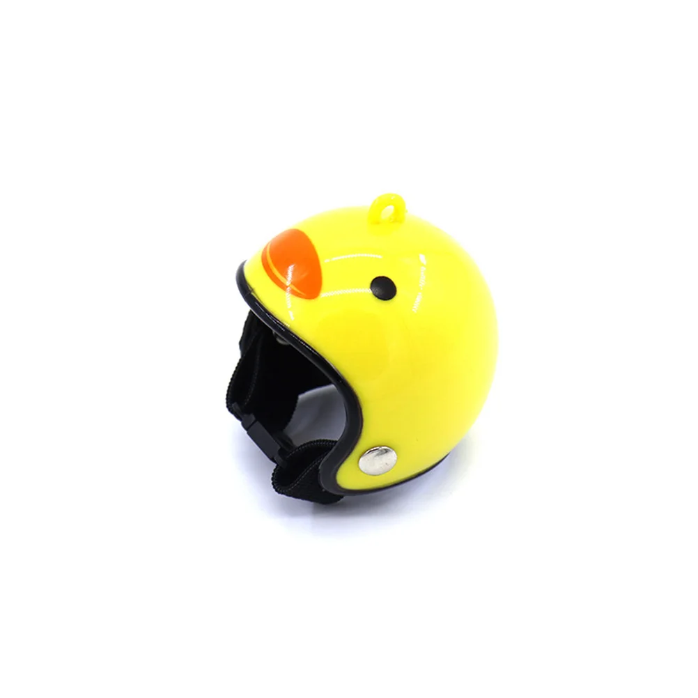 

1Pcs Bird Plastic Head Protection for Chickens Ducks Quails Adjustable Pet Small Animal Hard Hat with Fun Patterns