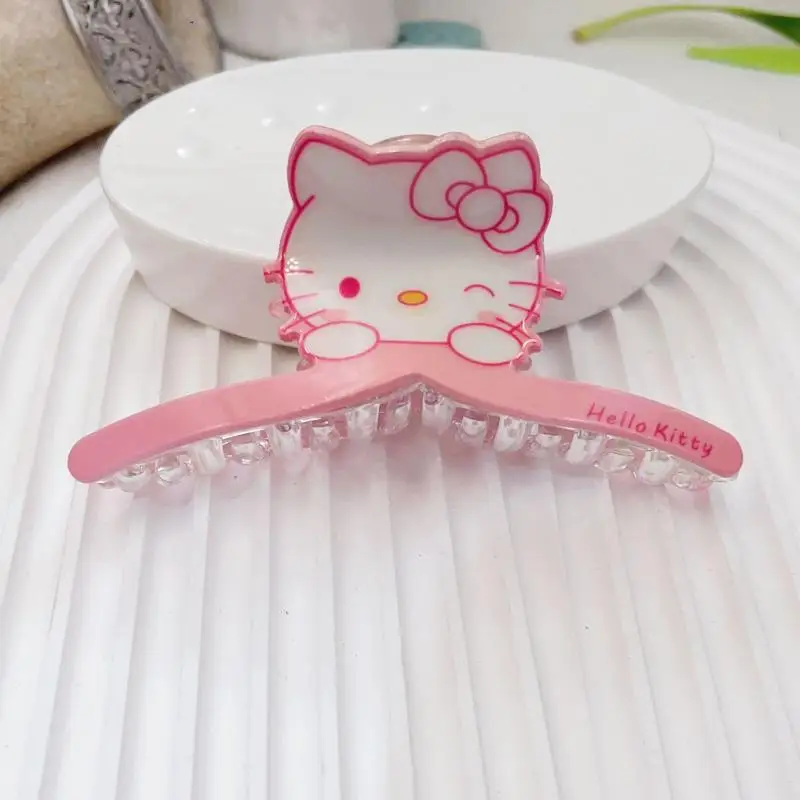 Anime Sanrio Hello Kitty Hairpins Melody Cinnamoroll Kuromi Shark Clip Hair Pin Pochacco Pompompurin Accessories Girl Cute Gifts