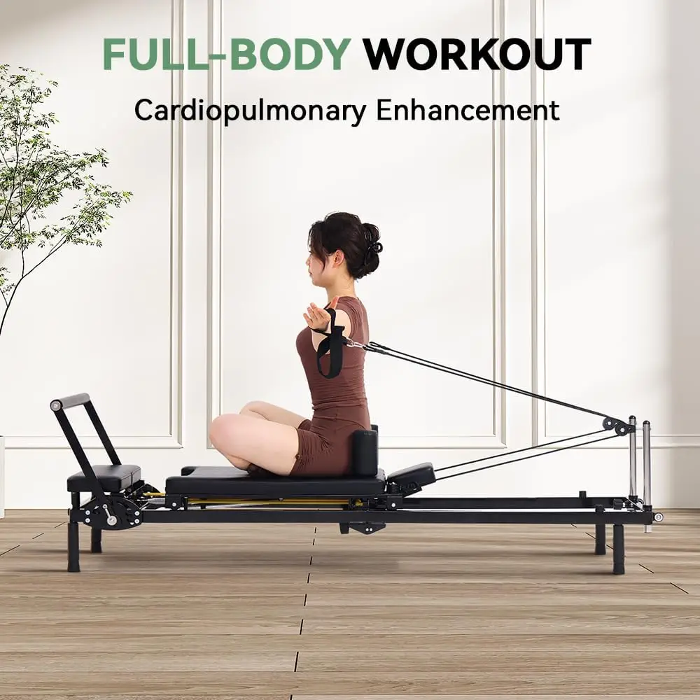 Foldable Pilates Reformer Mach - Home Gym Resistance ulasan dan harga