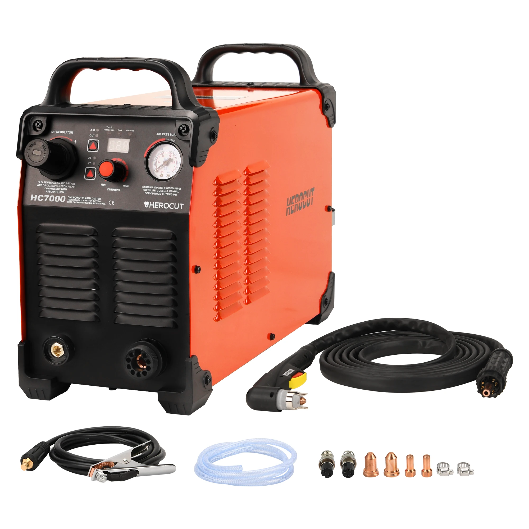 CNC الطيار قوس البلازما القاطع HeroCut HC7000 غير HF ضربة الظهر 220 فولت عالية الجودة آلة قطع البلازما 25 مللي متر قطع نظيفة