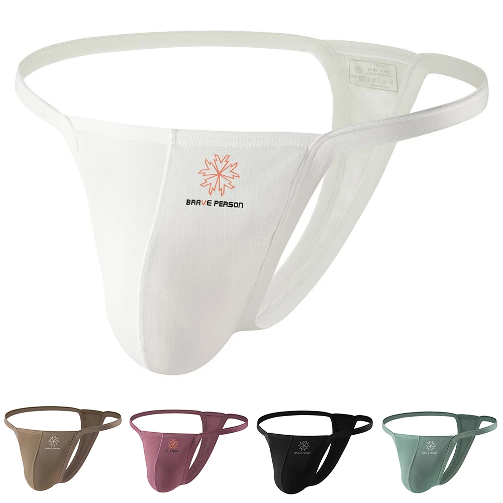 

Mens G-string Thongs Low Waist Underpants Breathable Nylon Spandex Underwear Lightweight Design for Everyday Comfort