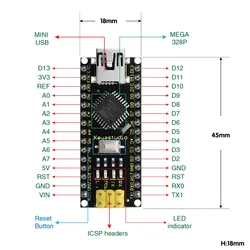 Keyestudio-リモートコントロールボード用のUSBケーブル,Atmega328p-auインチ,163cmのプログラム可能な自動USBケーブル