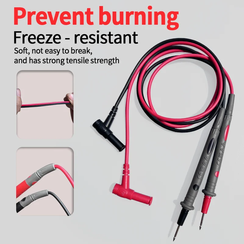 ZOYI Penguji Multimeter Canggih 1000V 10A Digital Multimeter Jarum Ultra Halus Kawat Kepala Pena Silikon Aksesori Multimeter