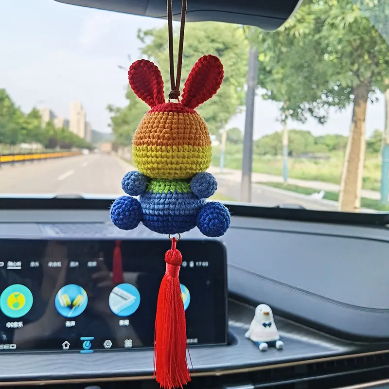 kit-de-materiais-para-pingente-de-coelho-arco-Iris-artesanal-boneco-de-croche-em-fio-pingente-para-carro-artesanato-diy-f