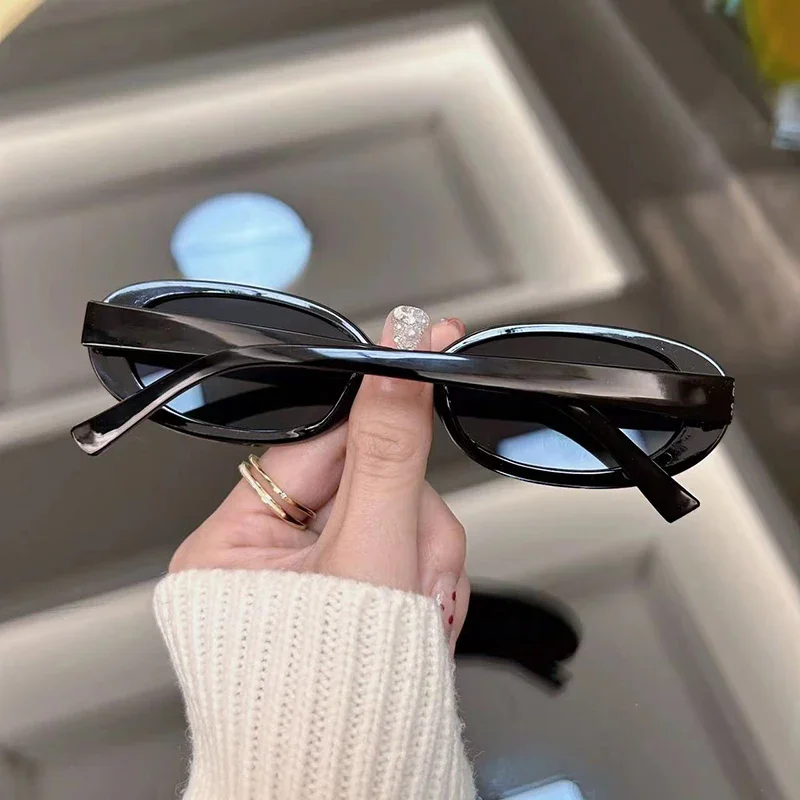 New Oval Vintage Sunglasses Women Fashion Sun Glasses Female Leopard Frame Retro Mirror Oculos De Sol - view 4