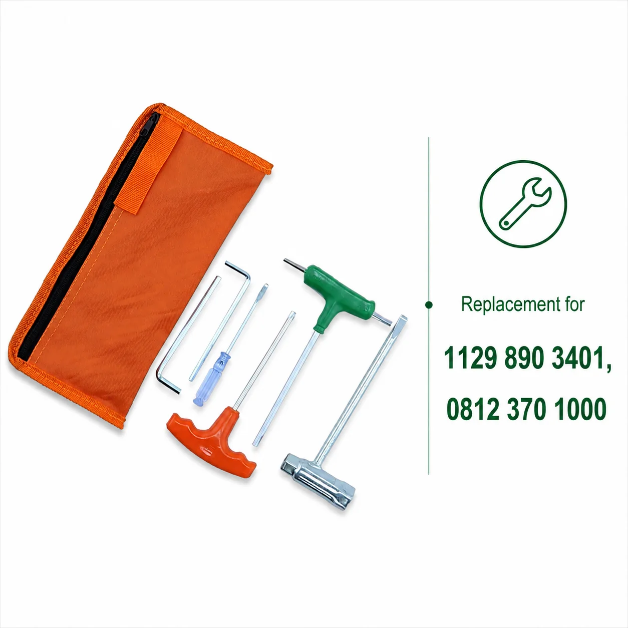 Chainsaw T-Handle T27 Torx Screwdriver 19x13mm Wrench Kit For Stihl 026 028 034 Husqvarna Replaces 0812 370 1000 Repair Tool Set