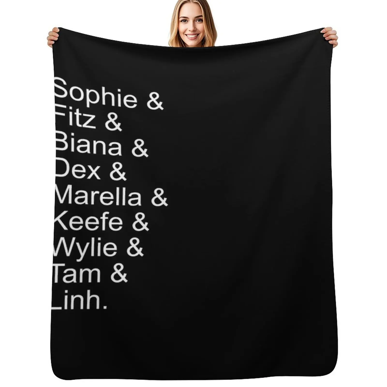 

Keeper of the Lost Cities Cast Throw Blanket Kid'S manga Soft Plaid Travel Blankets