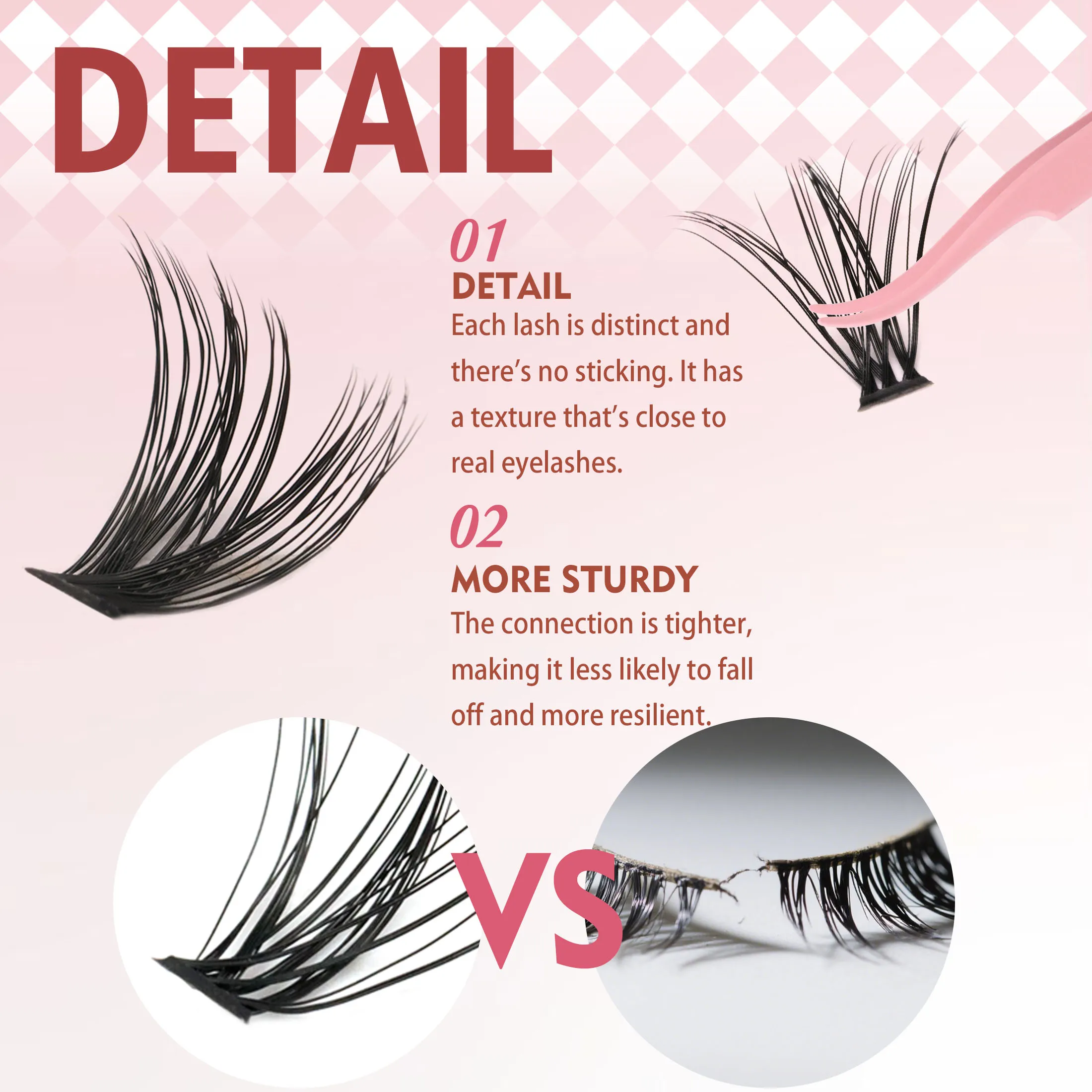 つけまつげ280束、8～16mm、接着剤とリムーバー付き、ナチュラルスタイル、オフィスワーカー/学生に最適。