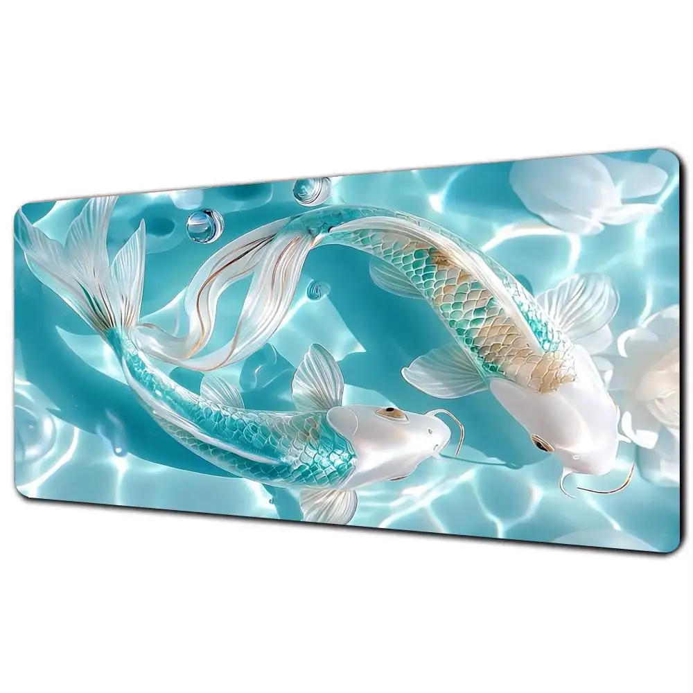 

Koi fish that always brings good luck Mouse pad HD art desk mat Large mousepad Rectangular pads desktop decoration XXL RUg