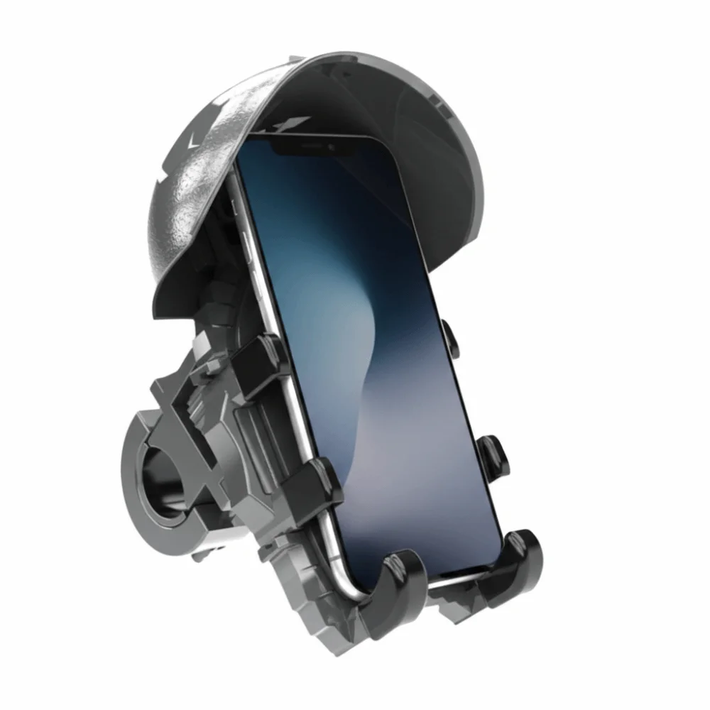 

Rotatable Motorcycle Phone Holder Sunshade Waterproof Helmet Phone Mount Stable Mount Anti-Shake Bicycle Phone Holder