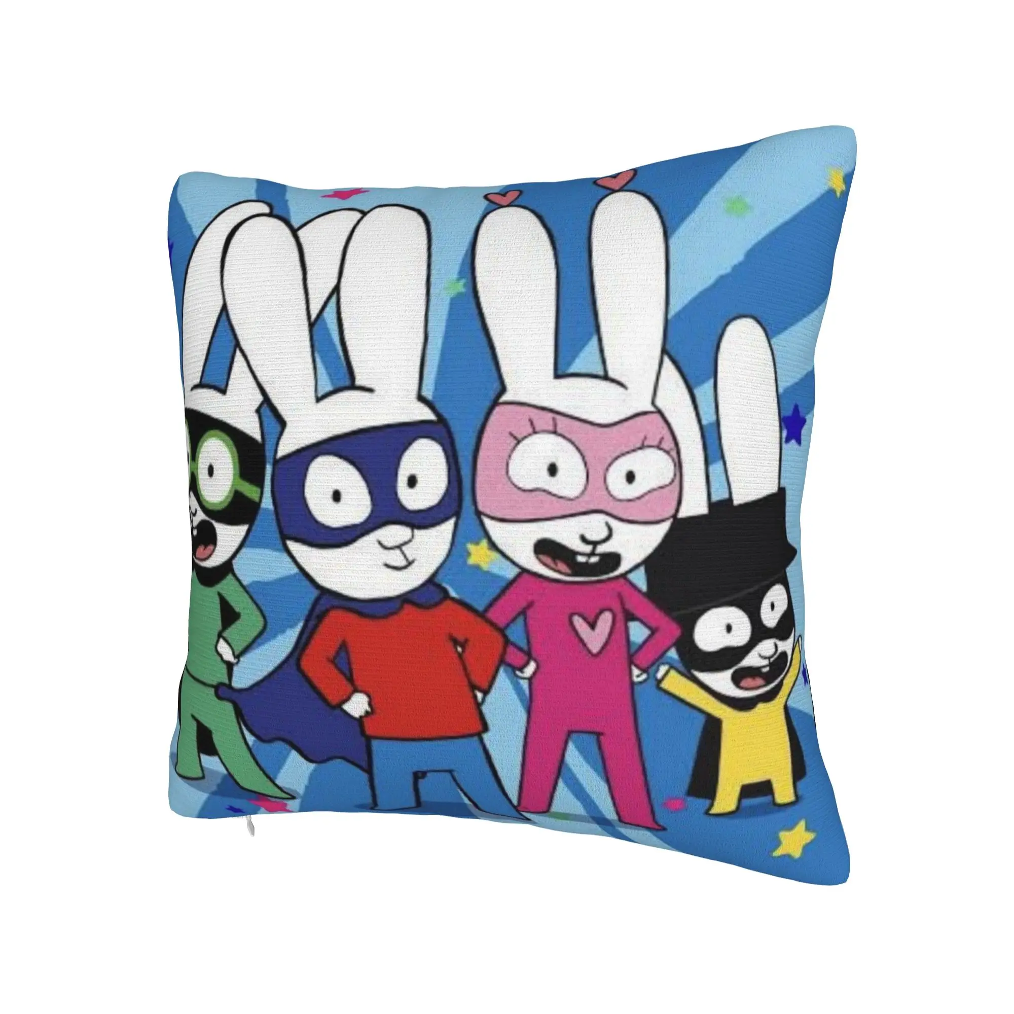 S-Simon Super Rabbit Pillow Cover  Design Cushion Cover Fashion Pillow Case For Sofa Home Decoration