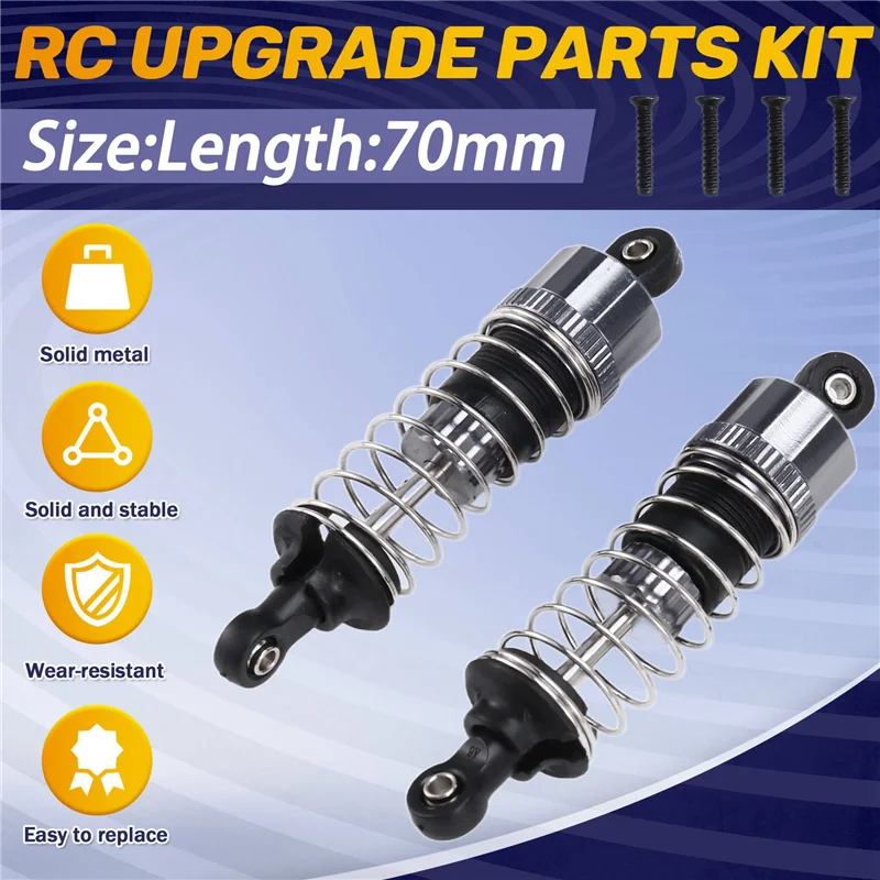 BNVN-4 шт. масляный металлический амортизатор для HBX 16889 16889A 16890 16890A SG1601 SG1602 1/16 детали для обновления радиоуправляемого автомобиля