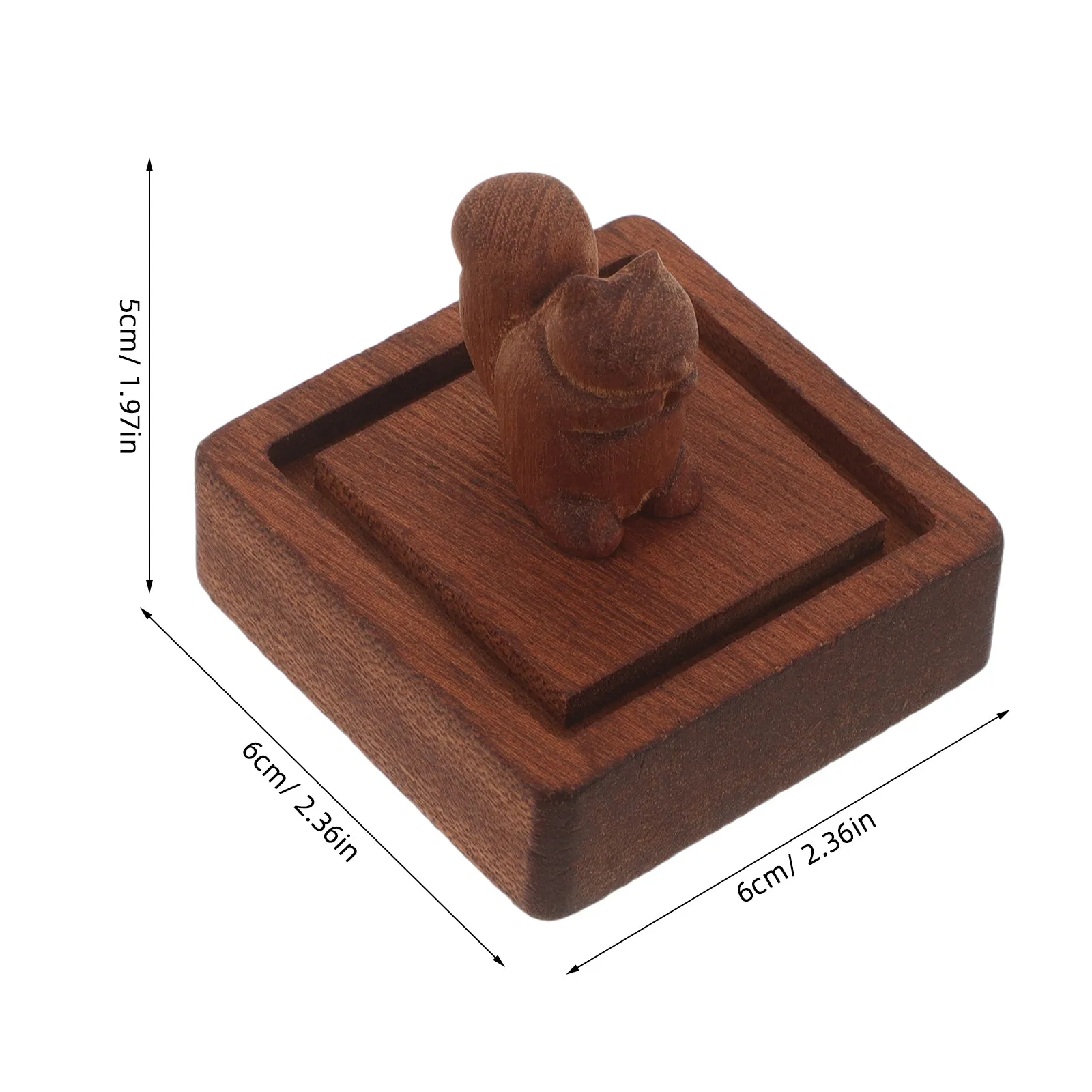 Squirrel Shape Wood Essential Oil Diffuser Creative 3D Passive Aromatherapy Diffuser for Home Office Bedroom Car