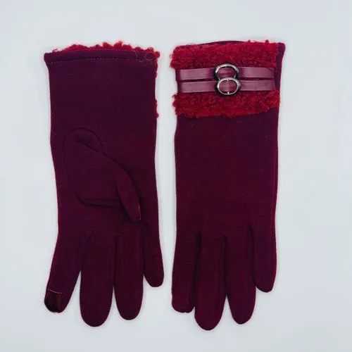 Touch Burgundy Ladies Gloves