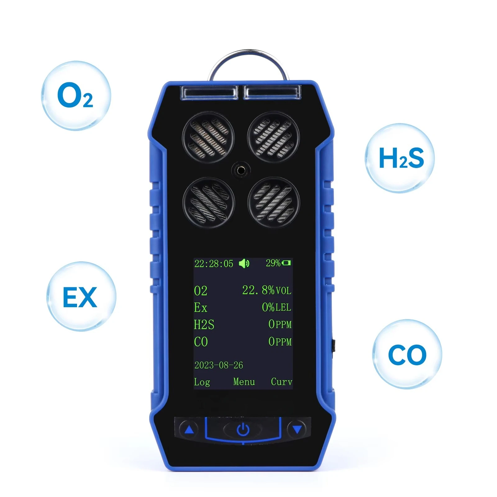 

"Waterproof Gas Analyzers Detect CH4 O2 H2S CO CO2 Carbon Monoxide Gas"