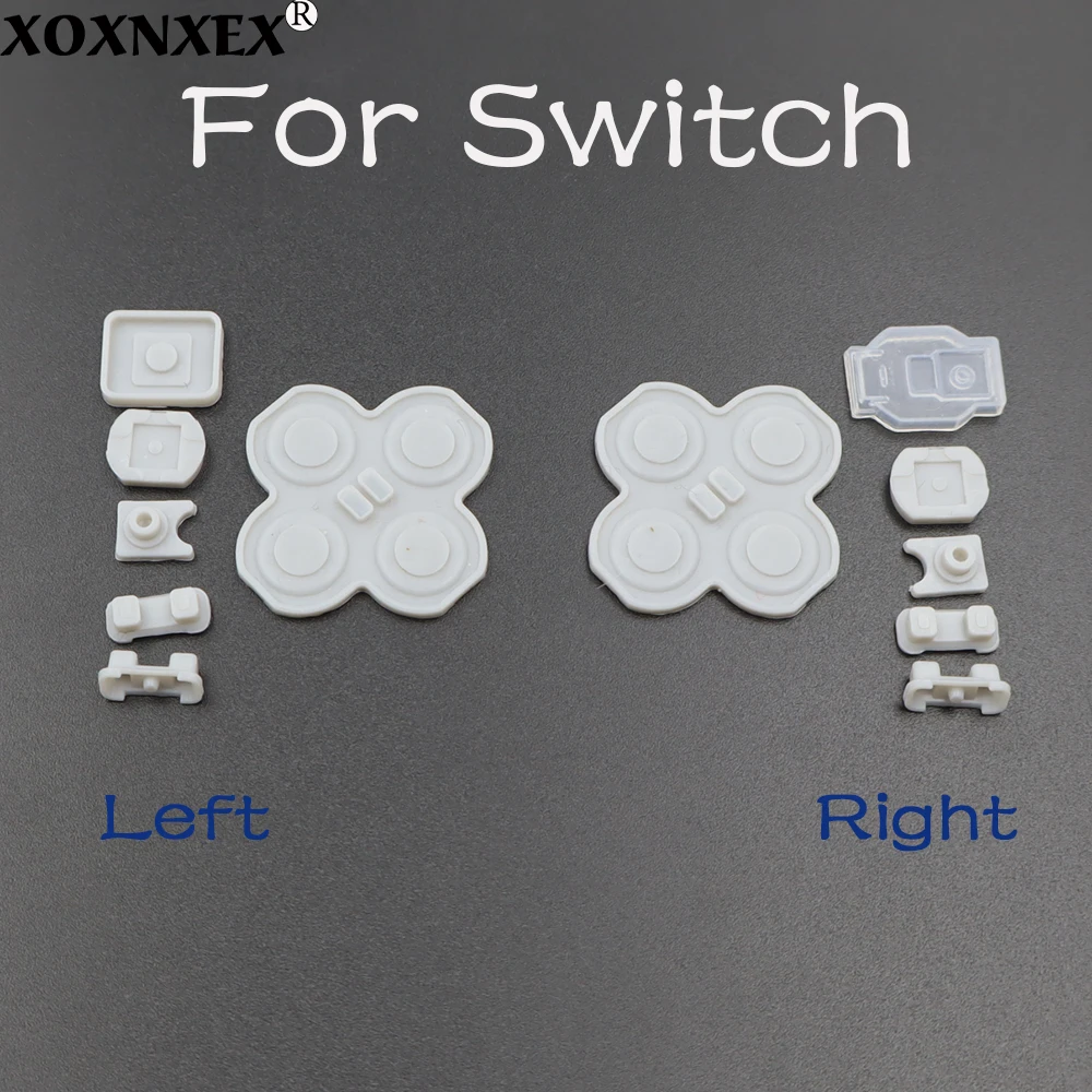 

1-5 шт. для контроллеров Switch NS Joy-Con, комплект токопроводящих резиновых силиконовых накладок на кнопки для JoyCon