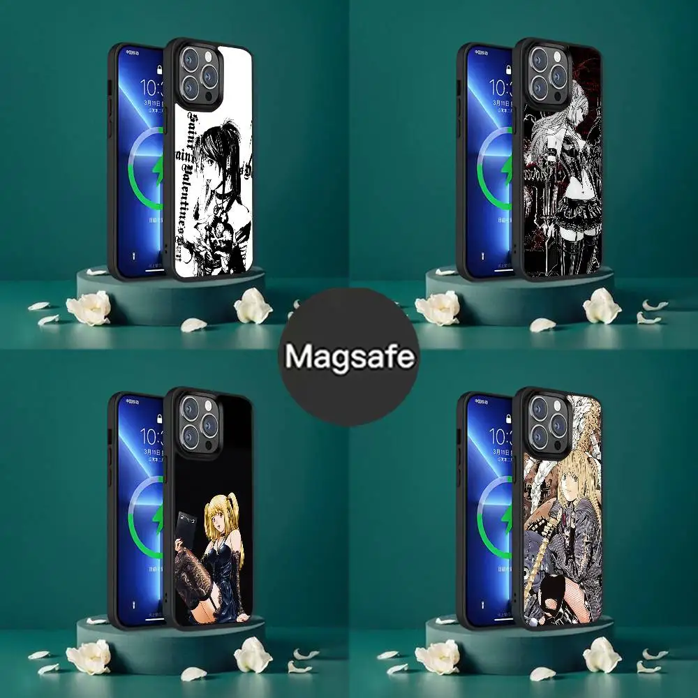 

Misa D-Death N-Note Phone Case For iPhone 17,16,15,14,13,12,11,Pro,Max,Plus,Mini,SE4,E Magnetic Magsafe Wireless Charging