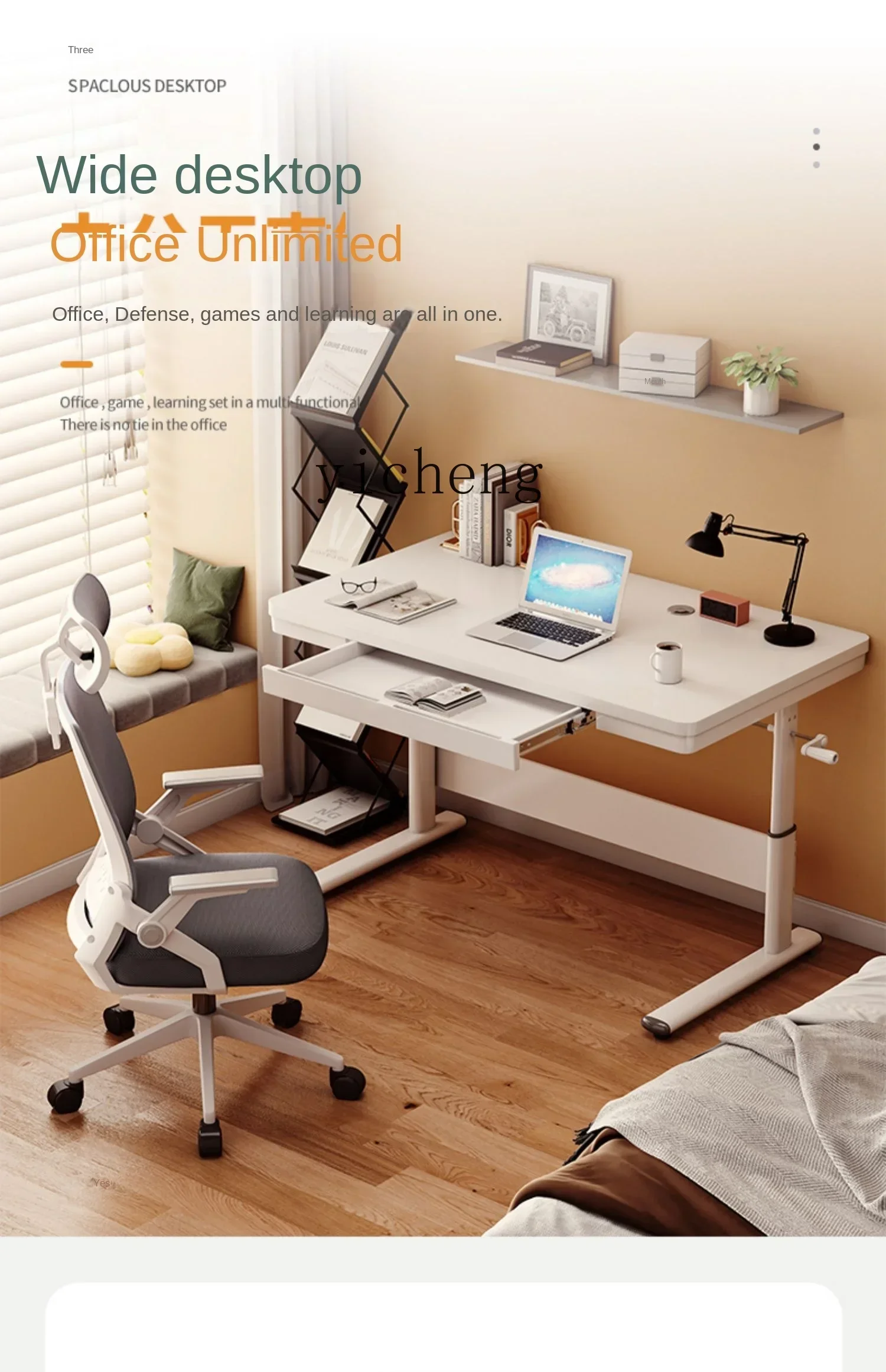 

b2 Adjustable Desktop Computer Desk Home Writing Desk Children Learning Lifting Desk Office Workbench