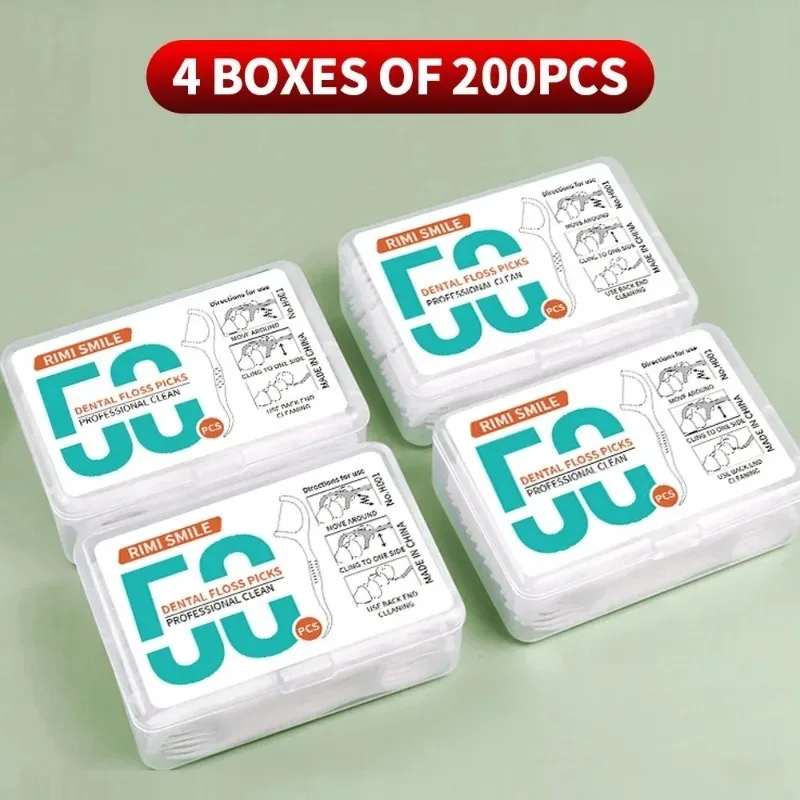 Disposable Plastic Toothpick Dental Floss High-tension Smooth Dental Floss Stick Portable Dental Floss Box Dental Oral Care Tool