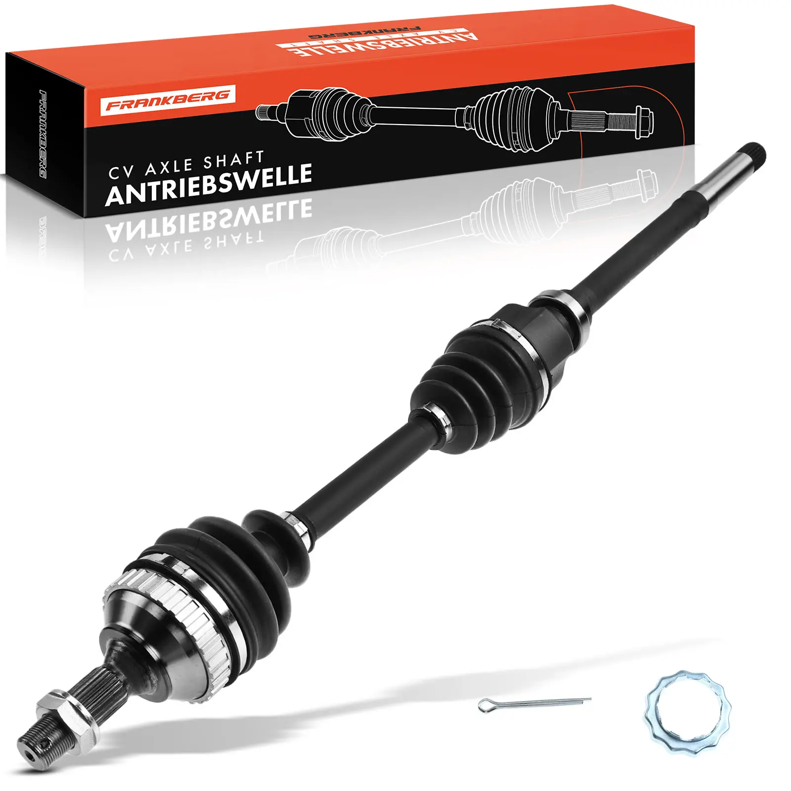 Frankberg 1x Aandrijfas Vooras Rechts voor Citroën Berlingo BX Xsara ZX Peugeot Partner 96031845 96173636 32736J 3273K3