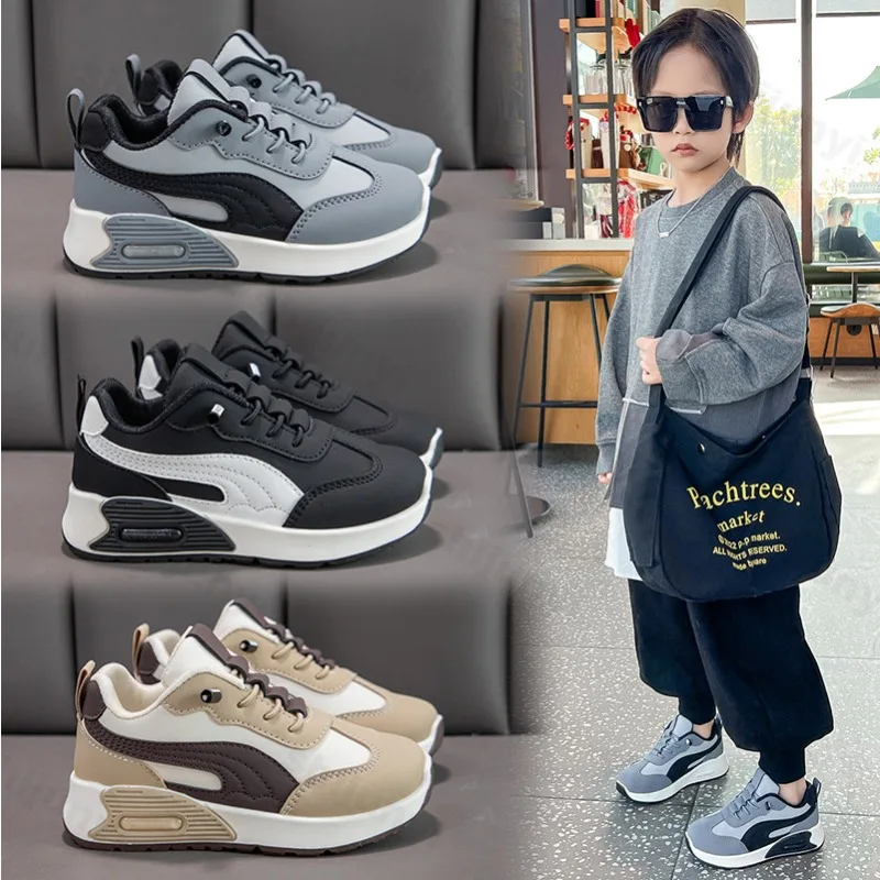 

Детские повседневные кроссовки, весна-осень 2026, новая спортивная обувь для мальчиков, модная детская повседневная обувь на мягкой подошве, прогулочная обувь для малышей