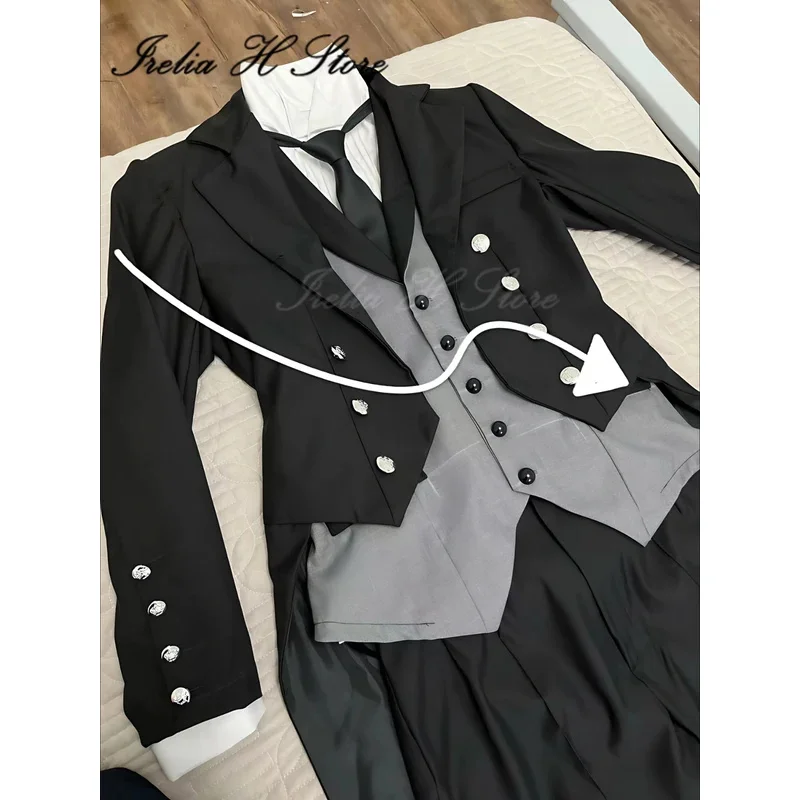 Irelia H store custom size Sebastian black butler Sebastian cosplay costume anime suit