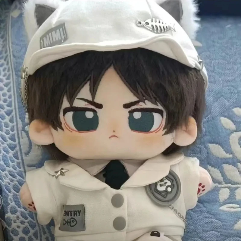 Anime Attack Eren Jaeger 20cm Plush Dolls Toy Nude Doll Plushie  Cosplay 6139 Kids Gift