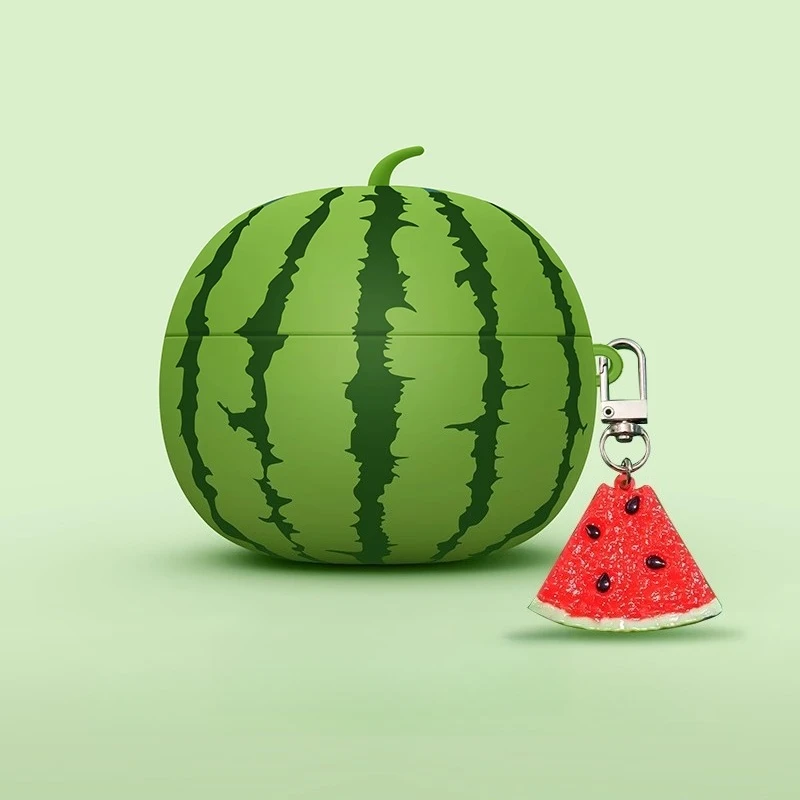 

For AirPods Pro3 Pro2 Pro Case for AirPods1 2 3 4th Generation Bluetooth Earphone Cover Watermelon shape Silicone Cover
