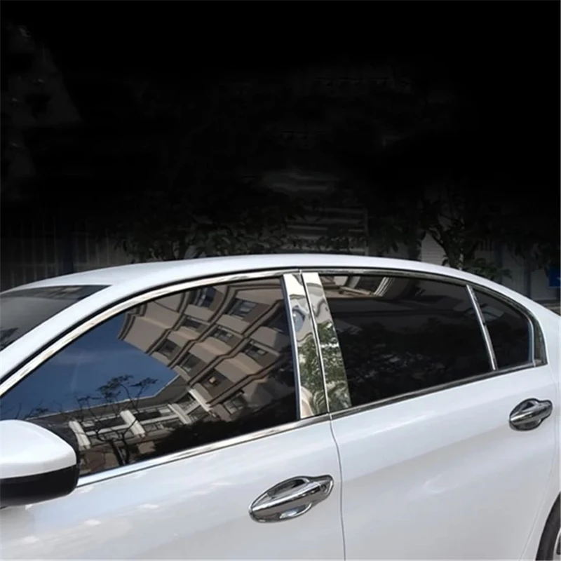 

WELKINRY For Peugeot 408 II T9 2nd Generation 2016-2021 Car Body Door Window Central Middle B C Column Pillar Post Cover Trim