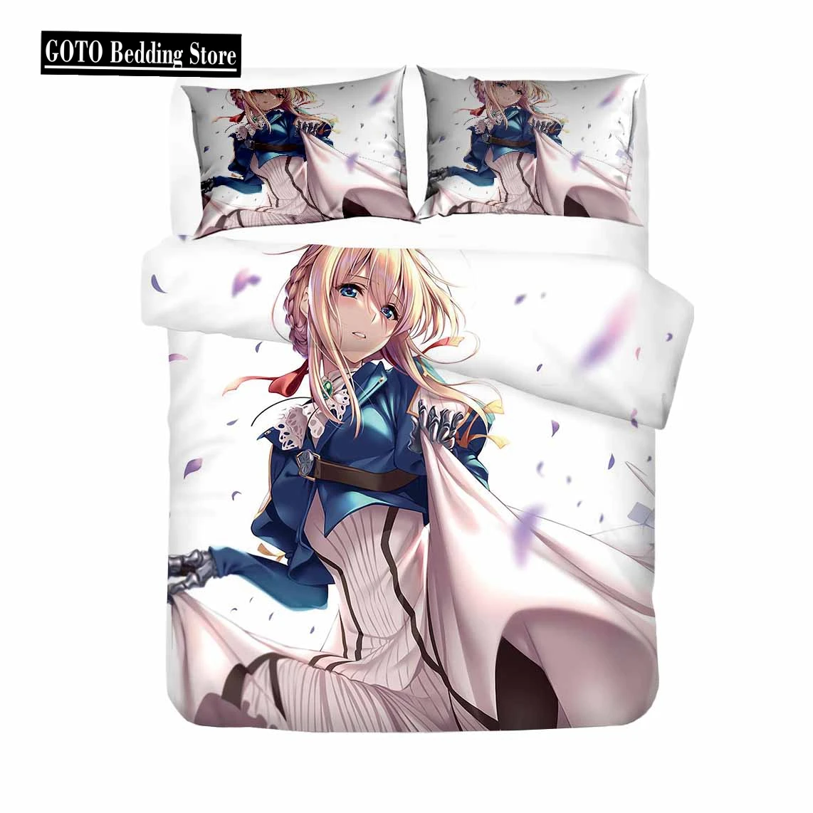 

Kid Anime Pink Bedding Set Duvet Cover Bed Linens Cotton Bedroom Set Home Textile Housse De Couette Dekbed Overtrek Teenagers