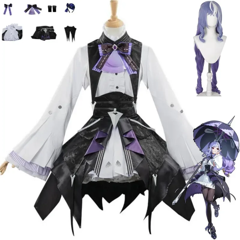 Аниме-игра Zenless Zone Zero Vivian Banshee, карнавальный костюм, юбка Лолиты, рубашка, униформа, парик, женский сексуальный кавайный костюм в маске с мячом;2
