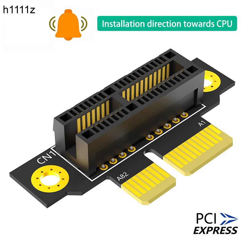 20mm PCIE X1 3.0 90 Degree Reverse Male to Female Riser Card PCI Express 1X to 1X Converter Adapter Riser Board for 1U Server PC