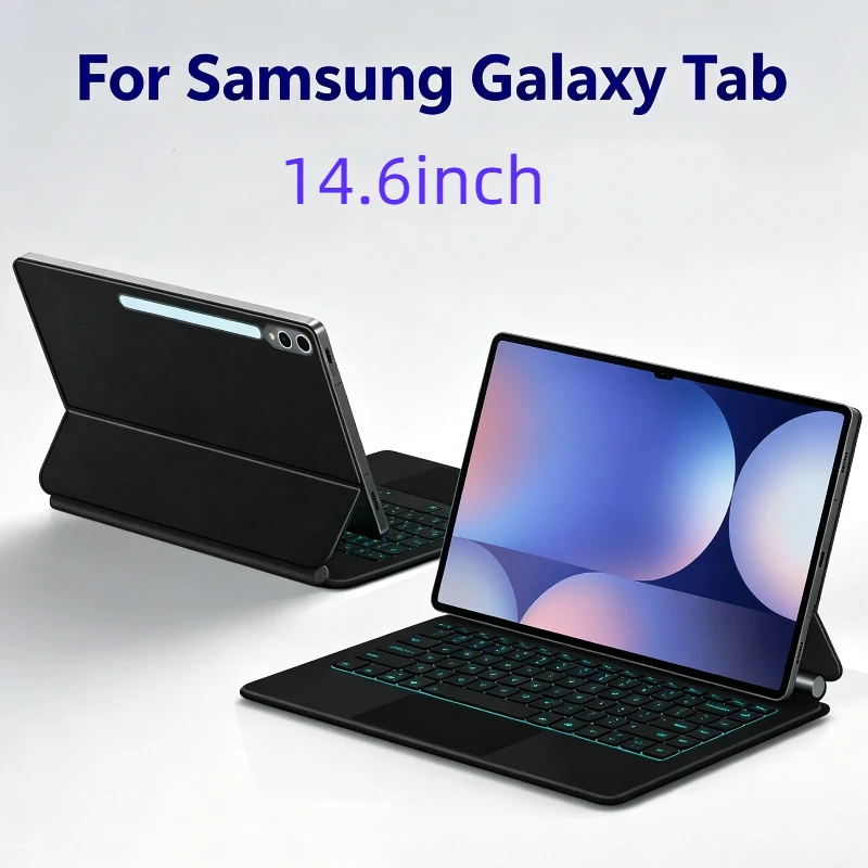 Compatible with Samsung Galaxy Tab S10 Ultra S9 Ultra S8 Ultra 14.6 Inch Magnetic Floating Keyboard Case