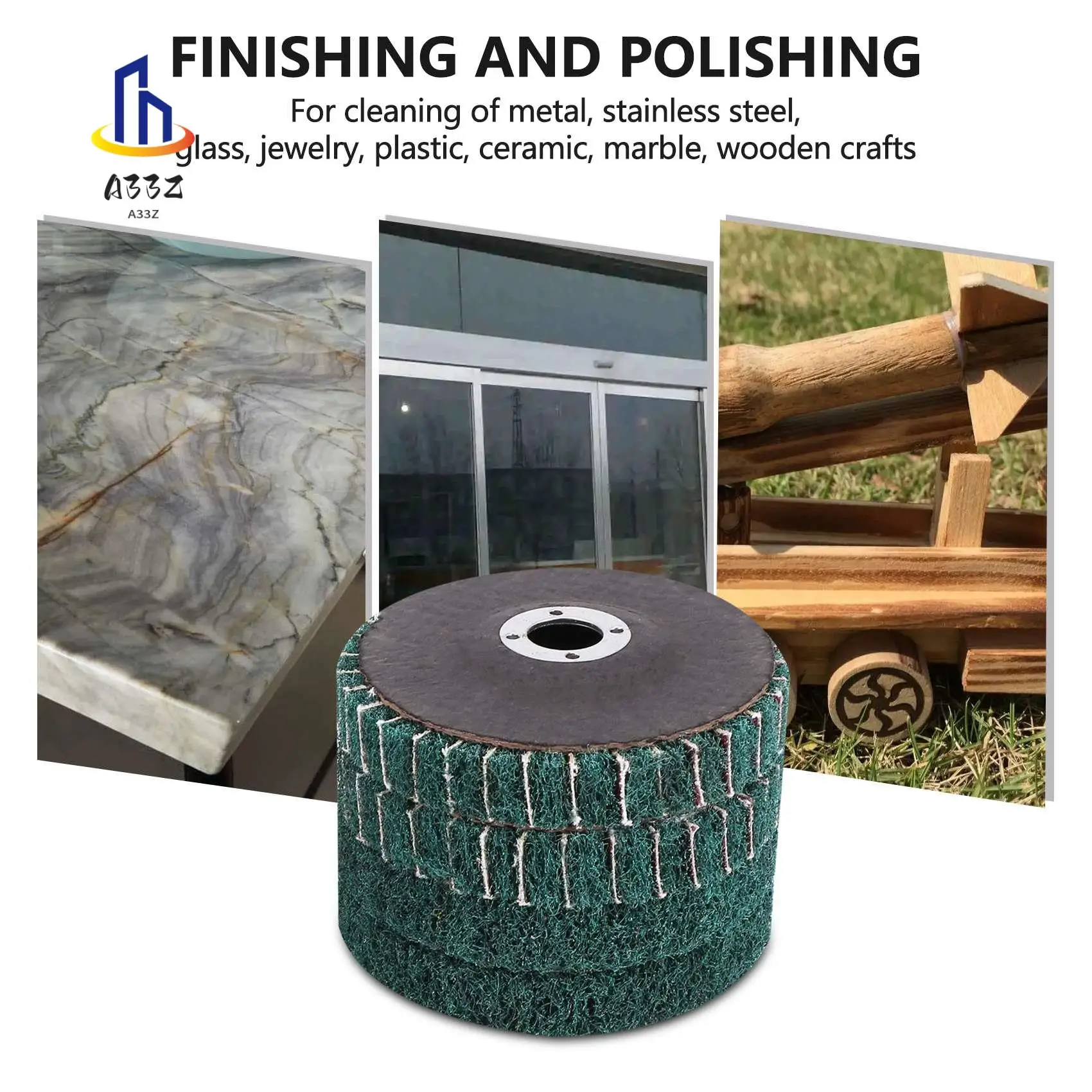 

A33Z-8PCS 4 Inch Red & Green Nylon Fiber Flap Discs Set Assorted Sanding Grinding Buffing Wheels For Angle Grinder