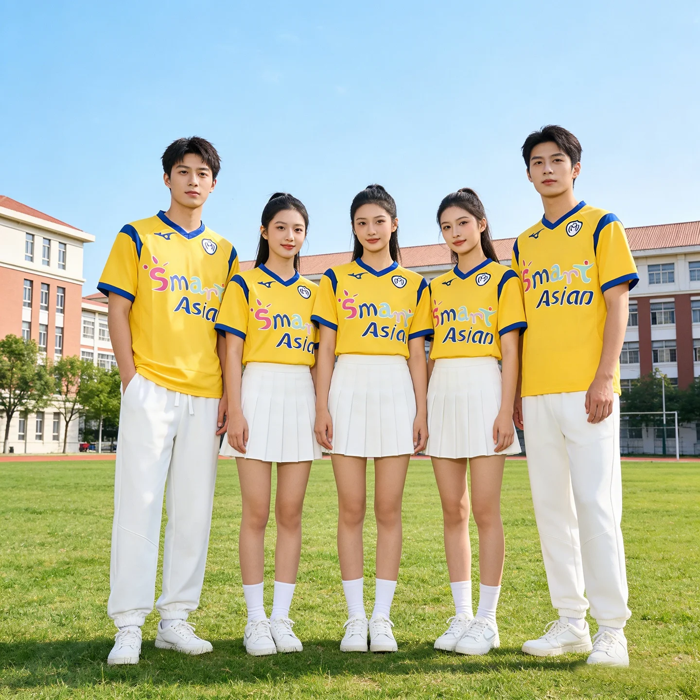 

High School Student up Costume Middle School Opening Ceremony Fitn Aerobics Performance Suit Adult Cheerleading Outfit