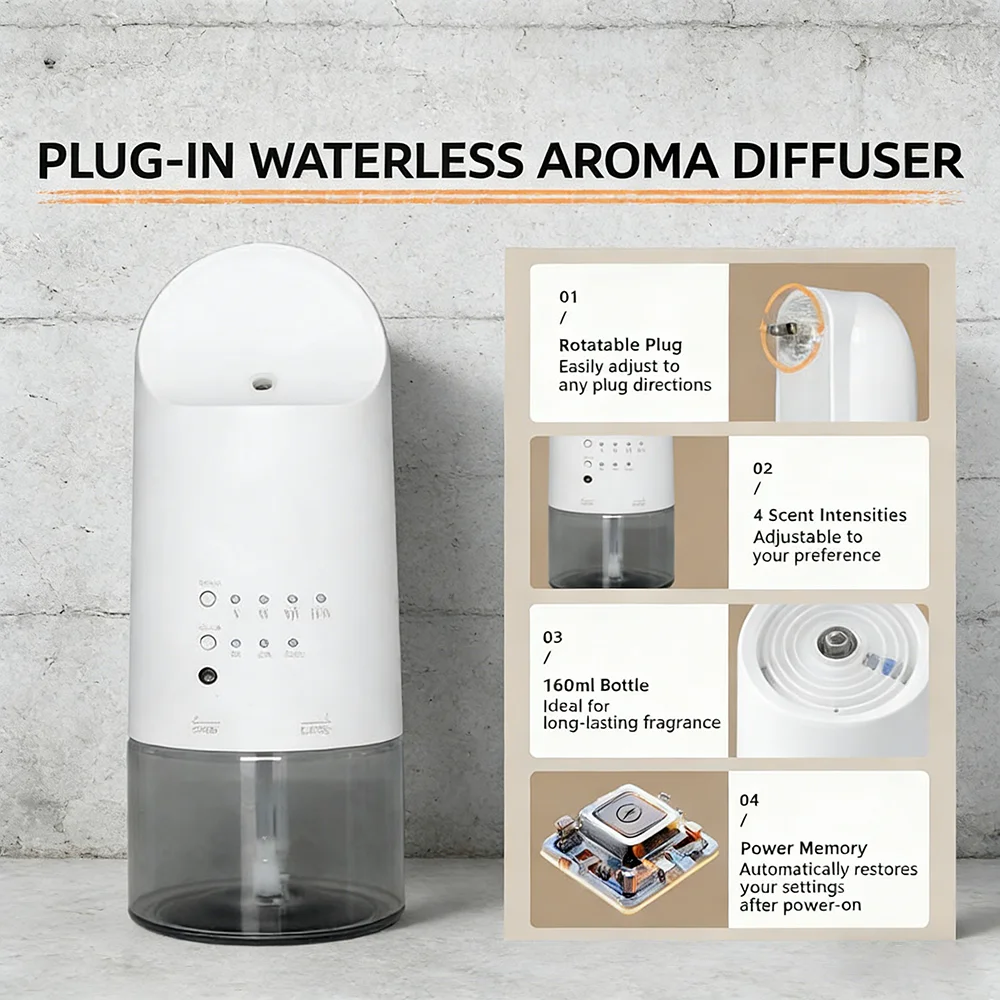Plug in Waterless Aroma Diffuser Hotel Frangrance Diffuser And Essential Oils Atomizing Efficienc Home Air Freshener image 3