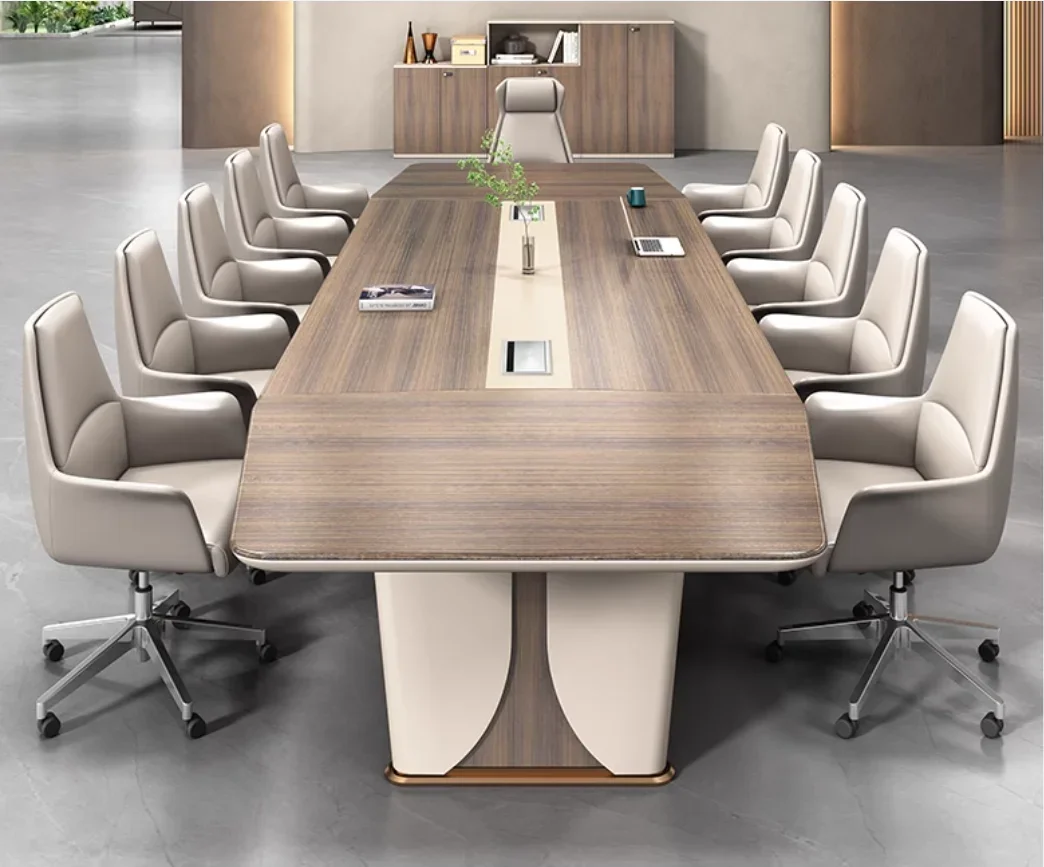 2024 Luxury Upmarket Office Conference Table Long Table Modern Commercial Meeting Room Desk