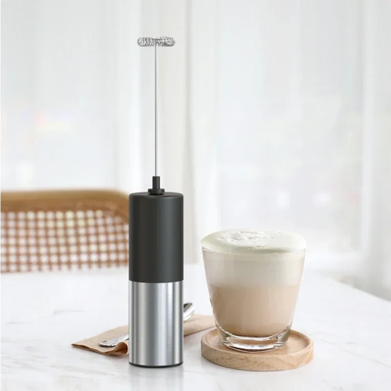 Elektrikli süt köpürtücü tabanı ile Mini el süt köpürtücü mikser kahve makinesi yumurta çırpıcı Cappuccino karıştırıcı taşınabilir Blender