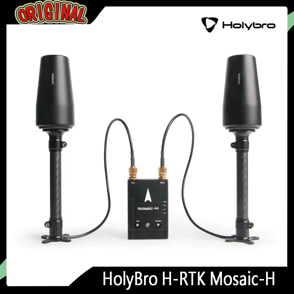 

HolyBro H-RTK Mosaic-H GNSS System - Dual Antenna Heading, High-Precision - For OpenSource Pixhawk Flight Controllers