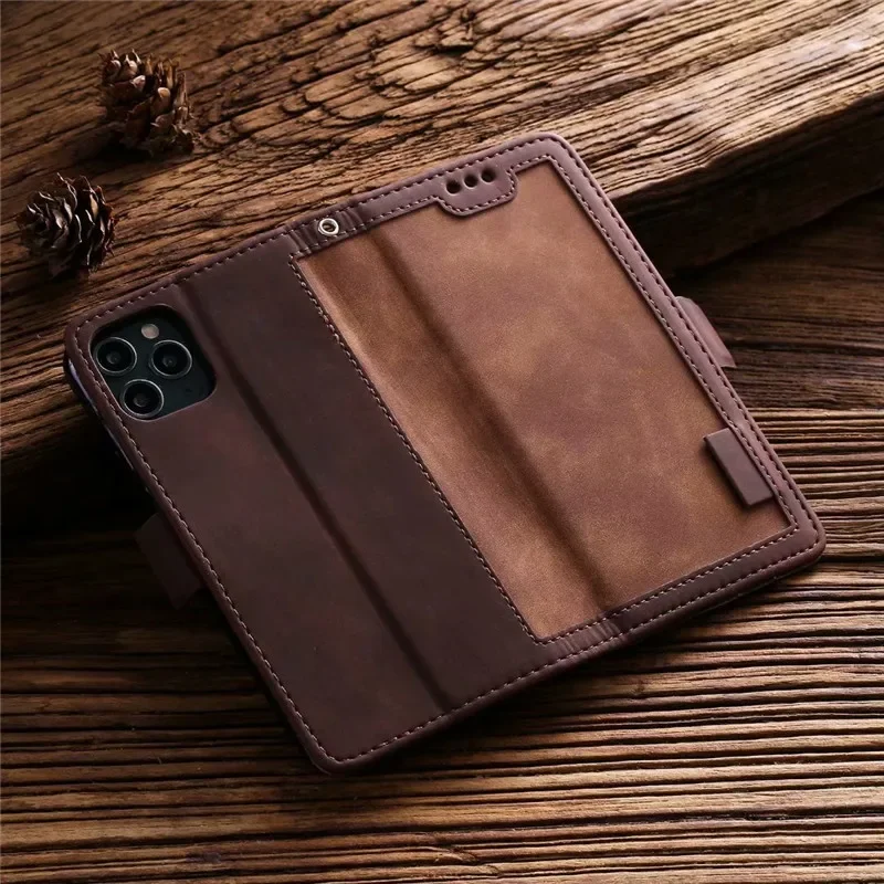 Luxury Leather Case For iPhone 13 14 11 12 15 Pro XS Max Mini XR X 8 7 Plus SE 2020 2022 Credit Card Wallet Flip Book Case Cover